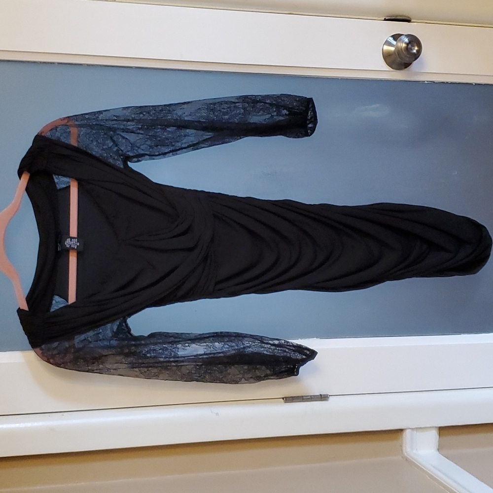 Moda Int. Black Lace Dress XS Halloween